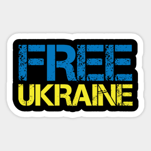 Free Ukraine Sticker